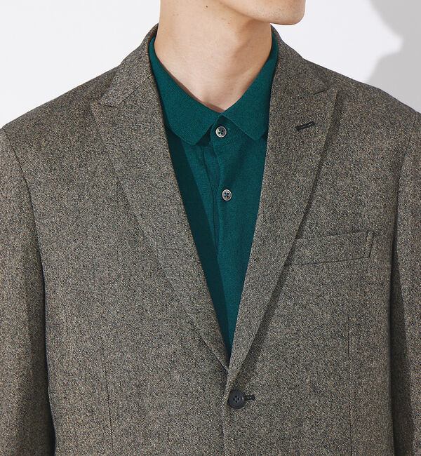 ABAHOUSE「【セットアップ対応/FLEX JACKET】オーロラツイード ストレッチ ジャケ」|テーラードジャケット|