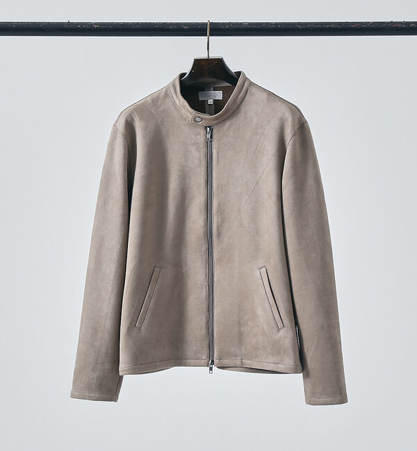 ABAHOUSE「【ネオスエード】ポンチ ライダース ジャケット / ブルゾン」|ライダースジャケット|