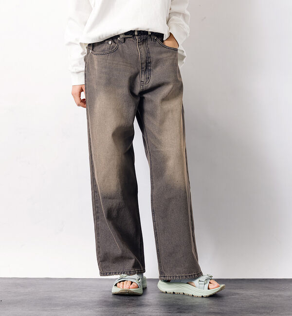ABAHOUSE「SLUB DENIM BAGGY PANTS /スラブ デニム バギー パンツ/」|デニム|