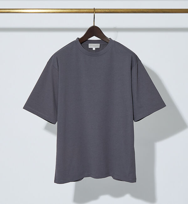 ABAHOUSE「【速乾 / DRY MAX】半袖Tシャツ」|Tシャツ・カットソー|チャコールグレー