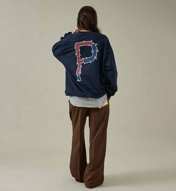 ABAHOUSE「【POLER/ポーラー】BIG LOGO CREW/ビッグロゴ クルーネックスウ」|スウェット・ジャージ|