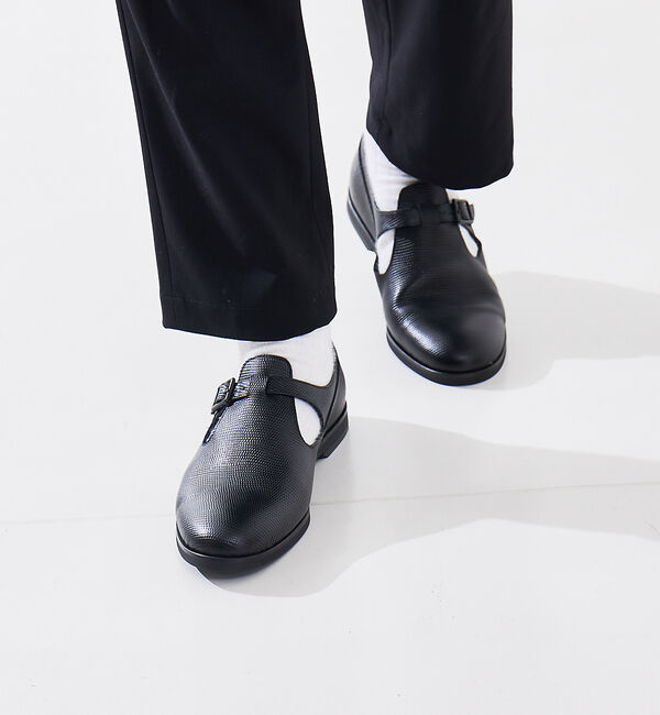 alfredoBANNISTER「【リザード型押し】Tストラップ バックル シューズ」|その他|