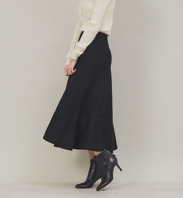 Rouge vif「ジャガードスカート」|スカート|ブラック