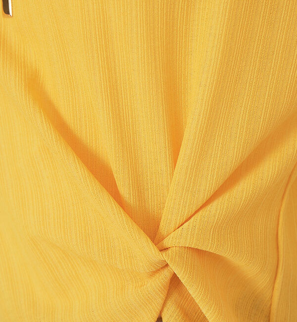 Rouge vif「テレコツイストスリットチュニック」|Tシャツ・カットソー|