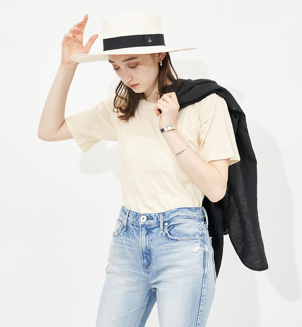 Rouge vif「ナチュラルダイTシャツ」|Tシャツ・カットソー|クリーム