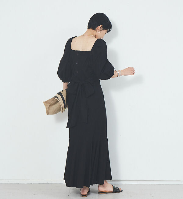 Rouge vif「【セットアップ対応】リボンボリュームスリーブブラウス」|シャツ・ブラウス|