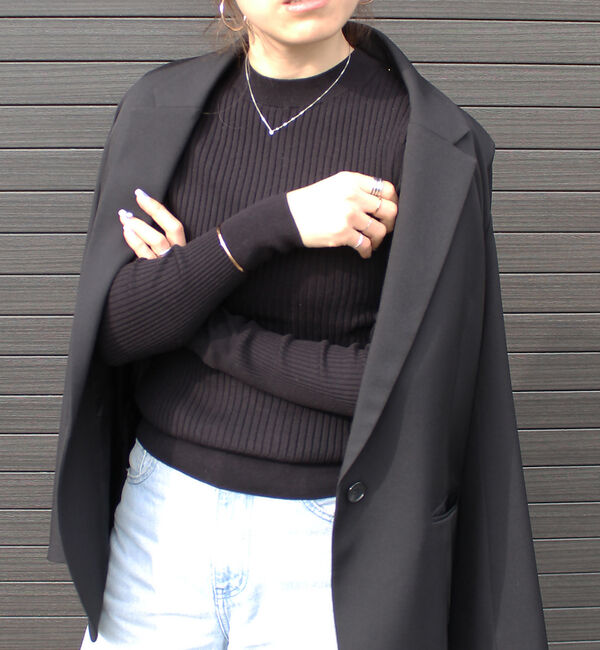 Rouge vif「シルクコットン リブニット」|ニット・セーター|