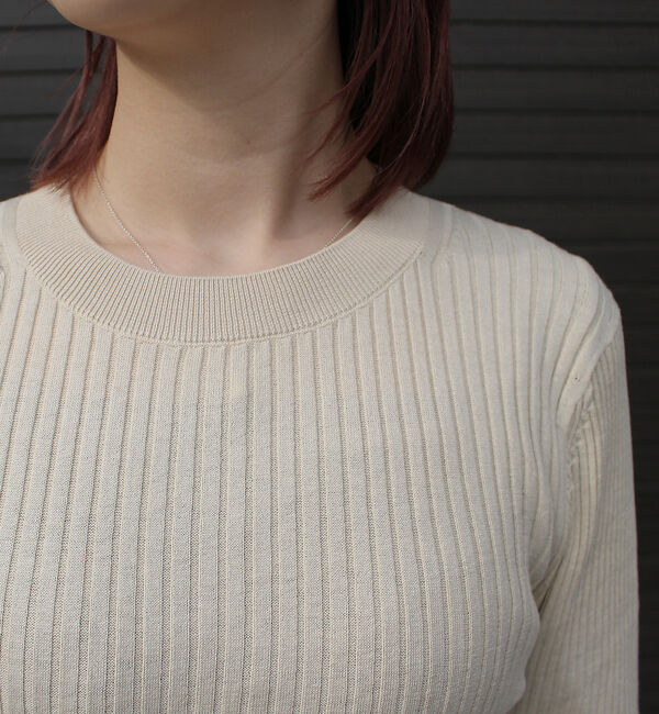 Rouge vif「シルクコットン リブニット」|ニット・セーター|