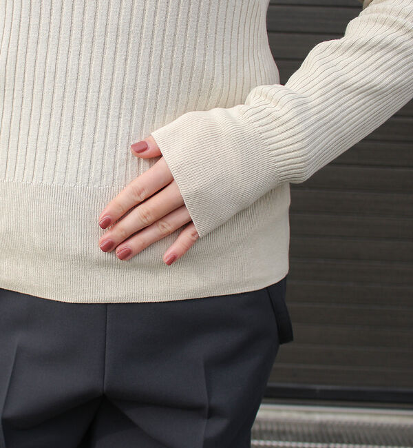 Rouge vif「シルクコットン リブニット」|ニット・セーター|