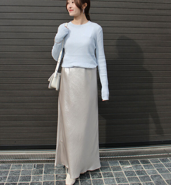 Rouge vif「シルクコットン リブニット」|ニット・セーター|