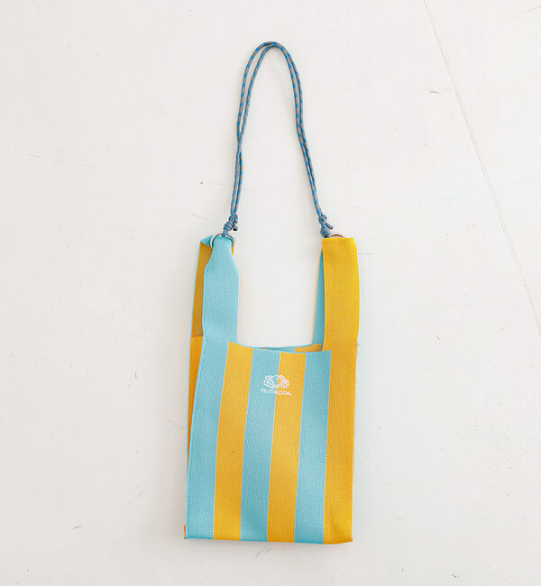 Rouge vif「【FRUIT OF THE LOOM】ストライプ ミニショルダーバッグ / ST」|ショルダー・メッセンジャー|サックスブルー