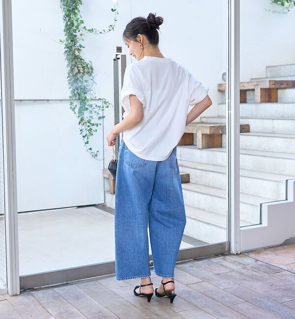 Rouge vif「【RED CARD/レッドカード】Oregon　カーブワイドクロップドデニム」|デニム|