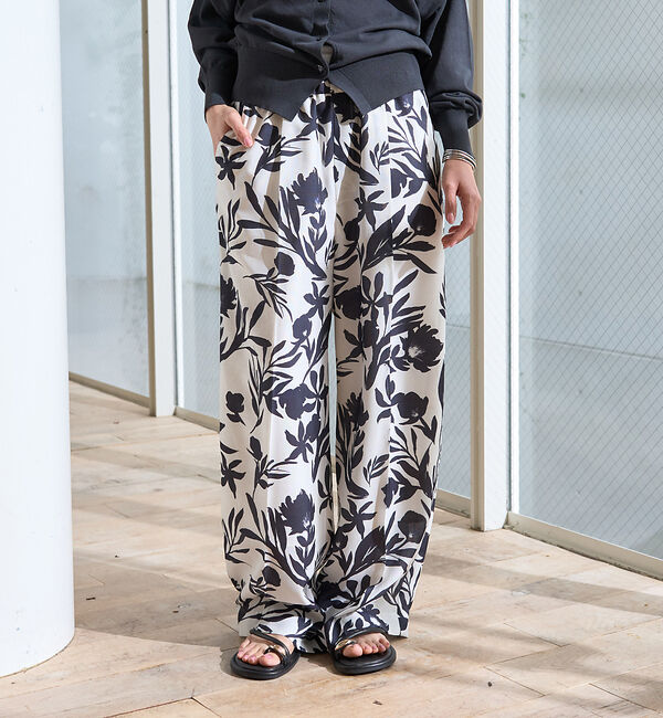 Rouge vif「モノトーンプリントイージーパンツ」|その他|