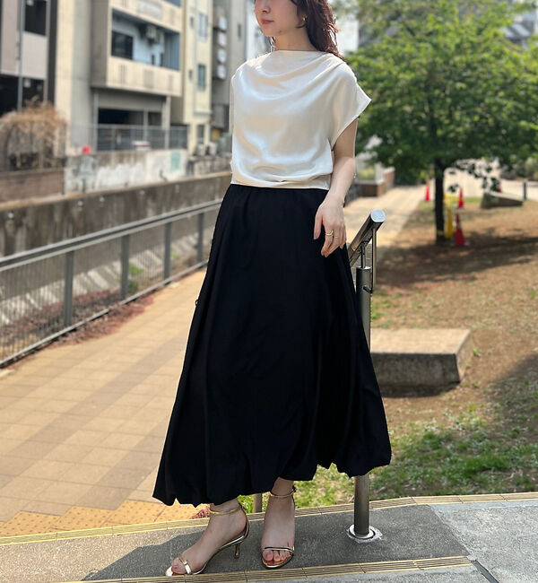 Rouge vif「【一部店舗限定】とろみバルーンスカート」|スカート|