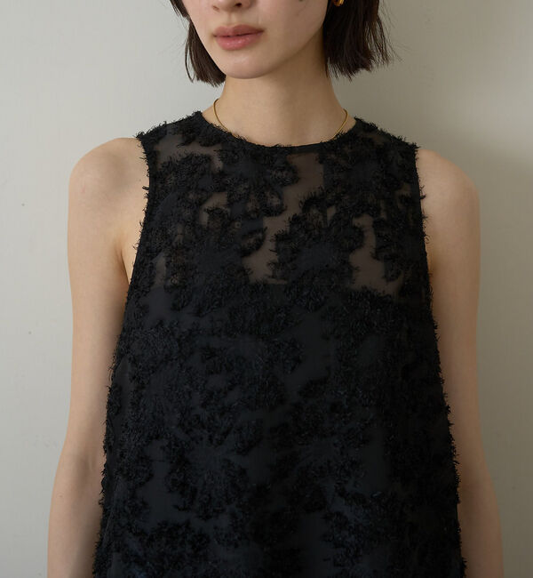 Rouge vif「【一部店舗限定】フラワーフェザーアメスリブラウス」|シャツ・ブラウス|