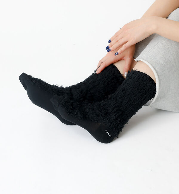 Rouge vif「【YUQRI/ユクリ】Faux fur/靴下/ファー/もこもこ/ギフト【WEB限」|ソックス|