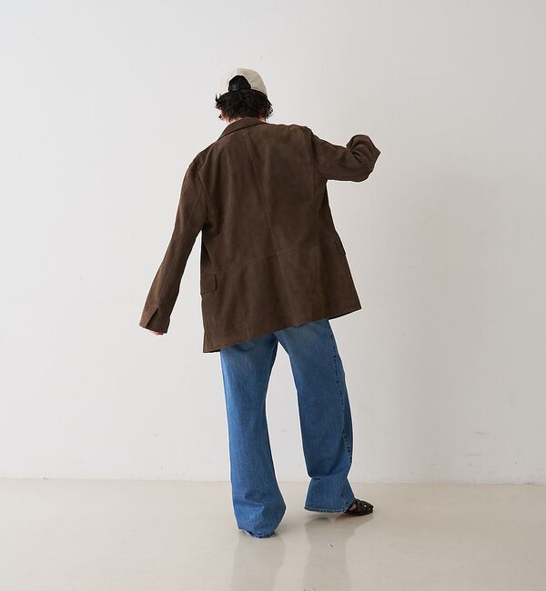 Rouge vif「ゴートスエードシングルジャケット【予約】」|テーラードジャケット|