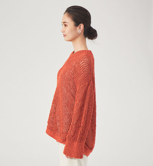 qualite「スラブメッシュニット」|ニット・セーター|