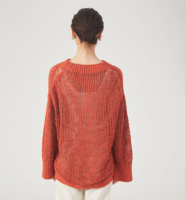 qualite「スラブメッシュニット」|ニット・セーター|