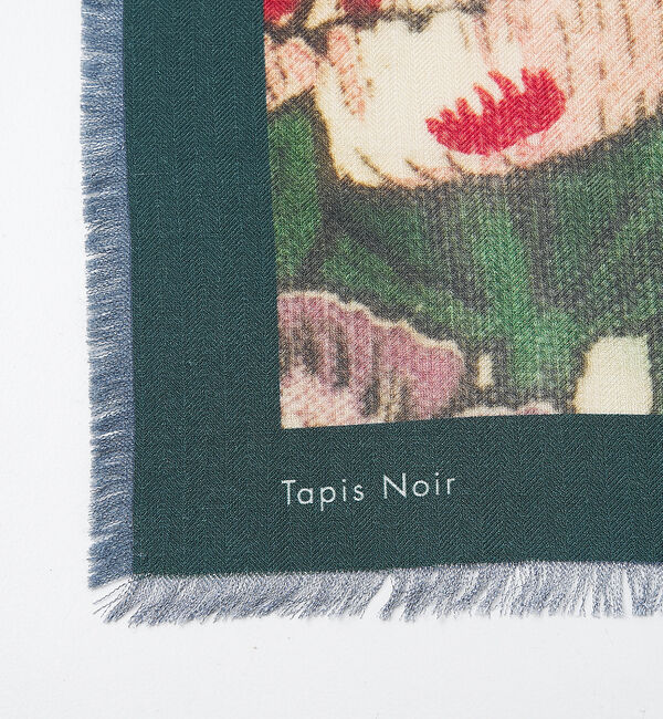 qualite「【Tapis Noir】ラージフラワー スカーフ」|バンダナ・スカーフ|