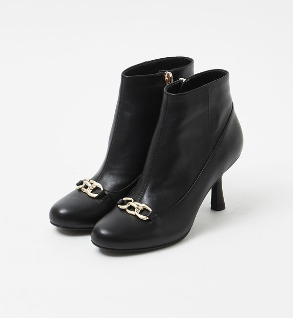 AU BANNISTER「【スノーソール】チェーンモチーフブーツ」|ショートブーツ|