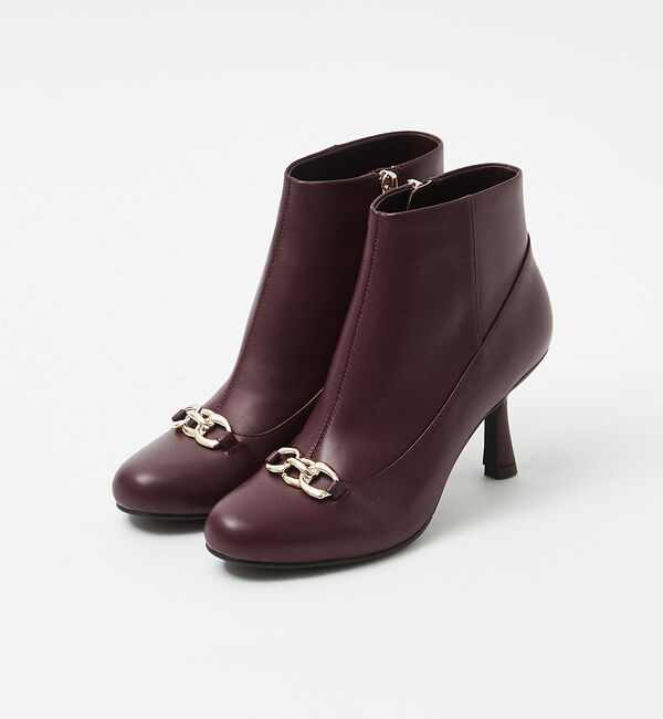 AU BANNISTER「【スノーソール】チェーンモチーフブーツ」|ショートブーツ|