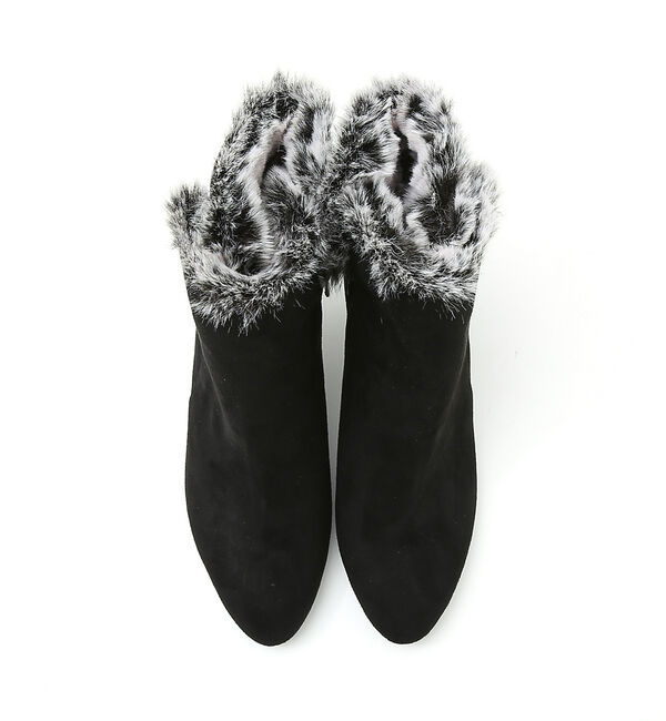 AU BANNISTER「【スノーソール/2WAY】折り返しボアヒールブーツ」|ショートブーツ|