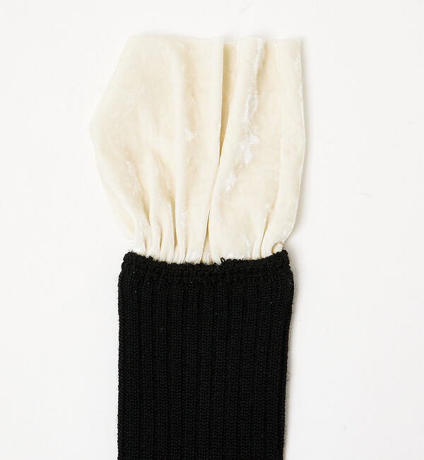 AU BANNISTER「●FAKUI  ベロアフリルソックス」|その他|