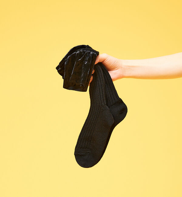 AU BANNISTER「●FAKUI  ベロアフリルソックス」|その他|