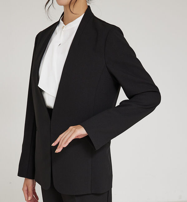 abahouse mavie「【WEB Domani掲載】【エニデイカセット】ノーカラージャケット」|ノーカラージャケット|