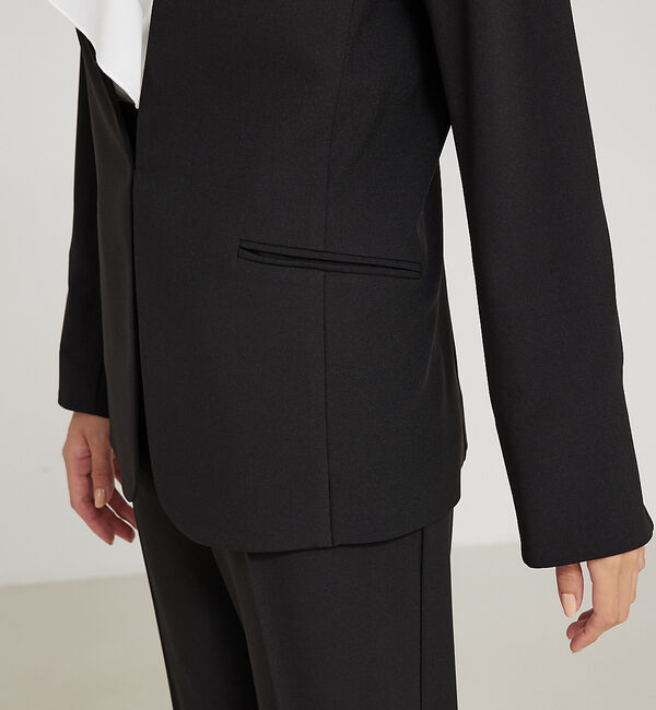 abahouse mavie「【WEB Domani掲載】【エニデイカセット】ノーカラージャケット」|ノーカラージャケット|