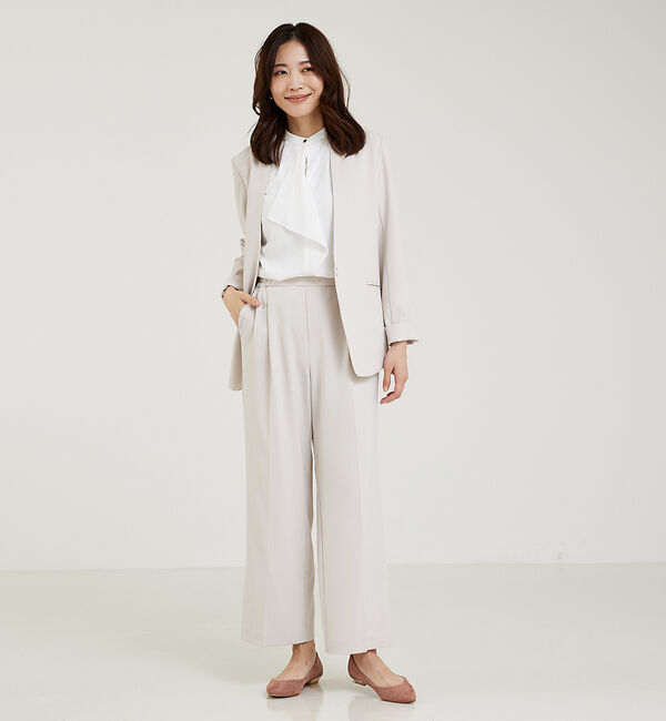 abahouse mavie「【WEB Domani掲載】【エニデイカセット】ノーカラージャケット」|ノーカラージャケット|