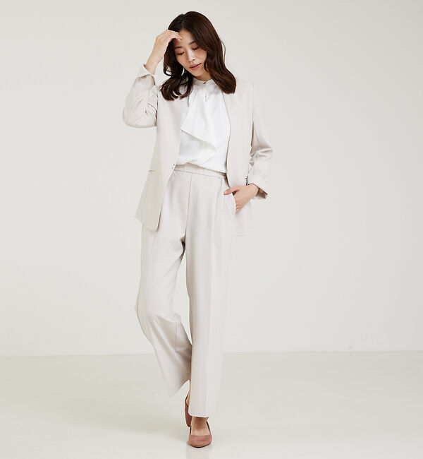 abahouse mavie「【WEB Domani掲載】【エニデイカセット】ノーカラージャケット」|ノーカラージャケット|