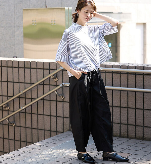 abahouse mavie「ドロストショートシャツ」|シャツ・ブラウス|