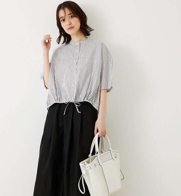 abahouse mavie「ドロストショートシャツ」|シャツ・ブラウス|