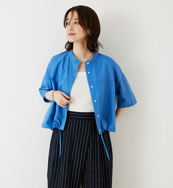 abahouse mavie「ドロストショートシャツ」|シャツ・ブラウス|