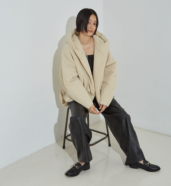 NOMINE「フェイクレザー カーブ パンツ」|その他|