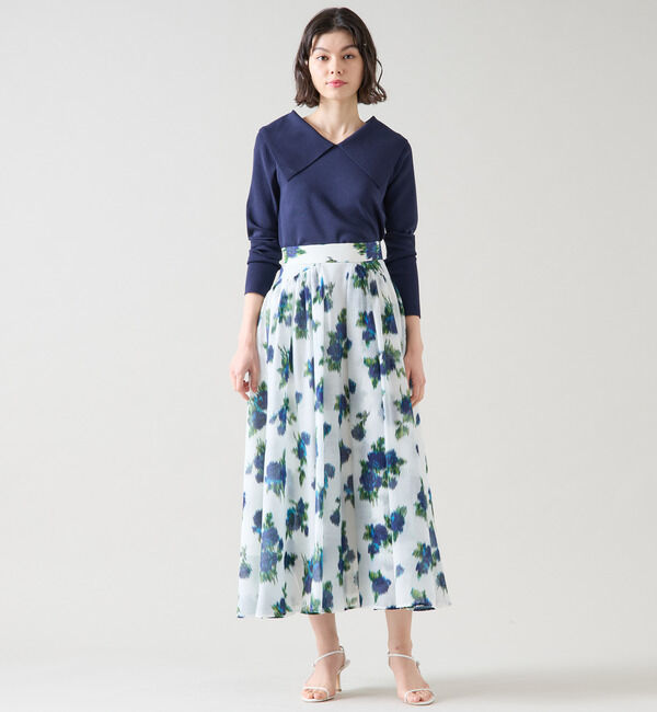 TIARA「ビッグカラーコンパクトニット」|ニット・セーター|