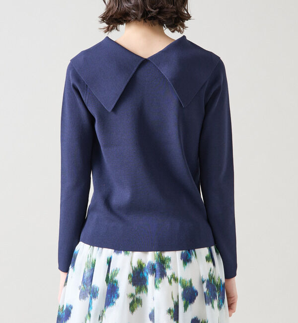 TIARA「ビッグカラーコンパクトニット」|ニット・セーター|