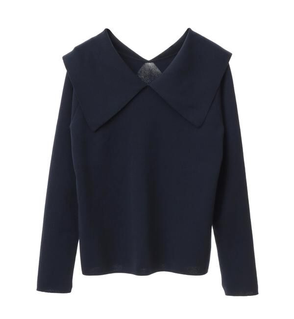 TIARA「ビッグカラーコンパクトニット」|ニット・セーター|