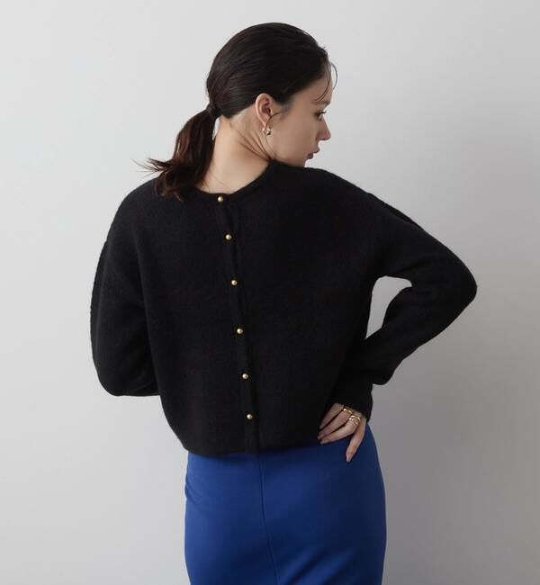 Liesse「モヘア混ニットプルオーバー」|ニット・セーター|ブラック