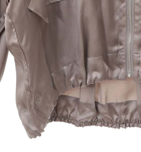 Liesse「サテンジップブルゾン」|その他|