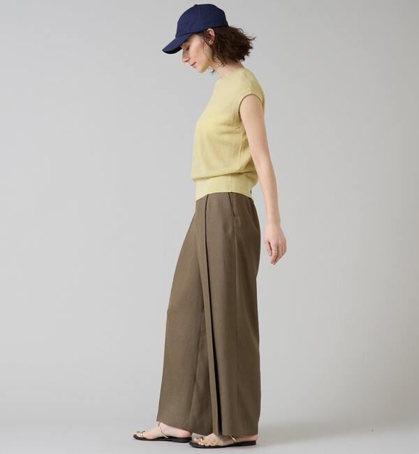 Liesse「《定番》麻調タックワイドパンツ」|その他|