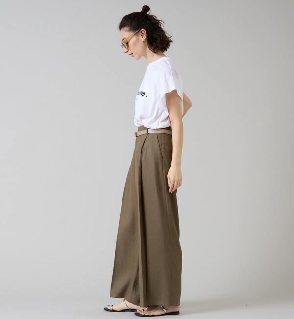 Liesse「《定番》麻調タックワイドパンツ」|その他|