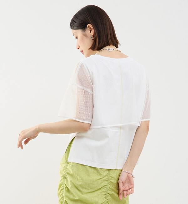 Soffitto「メッシュTシャツ＆タンクトップセットプルオーバー」|Tシャツ・カットソー|