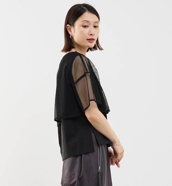 Soffitto「メッシュTシャツ＆タンクトップセットプルオーバー」|Tシャツ・カットソー|