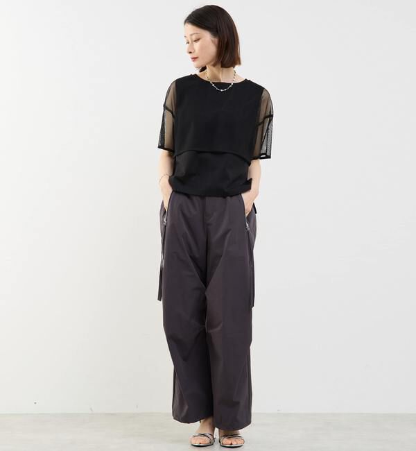 Soffitto「メッシュTシャツ＆タンクトップセットプルオーバー」|Tシャツ・カットソー|