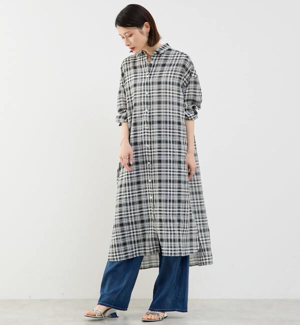 Soffitto「3WAYシャツワンピース」|その他|ブラック&times;ホワイト
