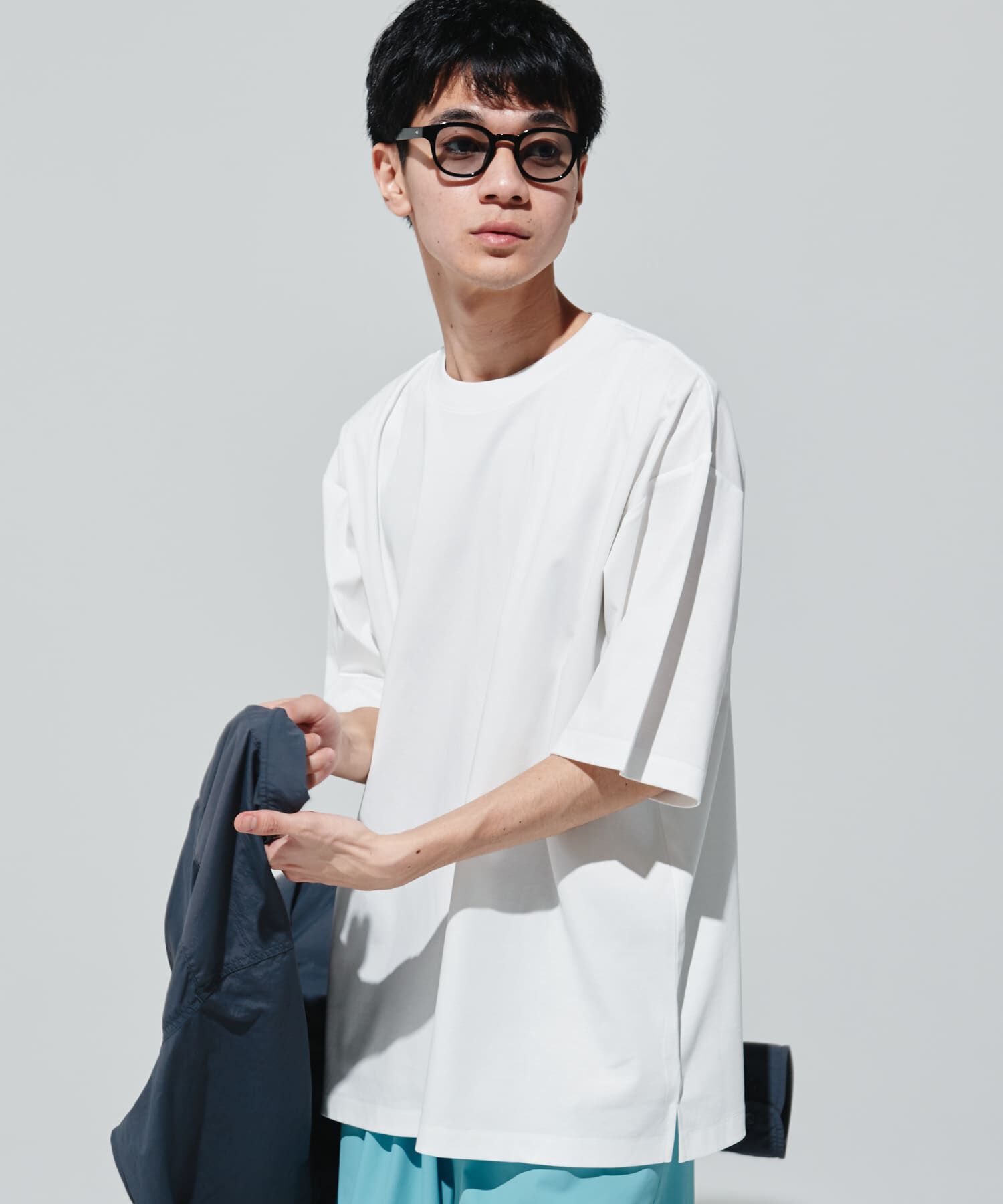 URBAN RESEARCH DOORS「『UR TECH』サマシェア クルーネックTシャツ」|Tシャツ・カットソー|