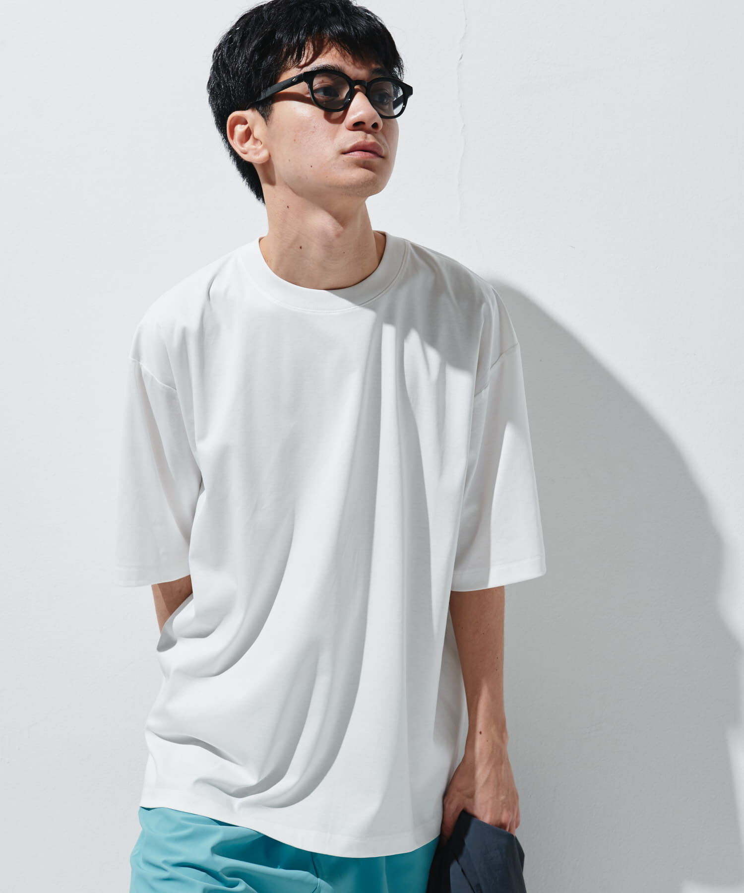 URBAN RESEARCH DOORS「『UR TECH』サマシェア クルーネックTシャツ」|Tシャツ・カットソー|